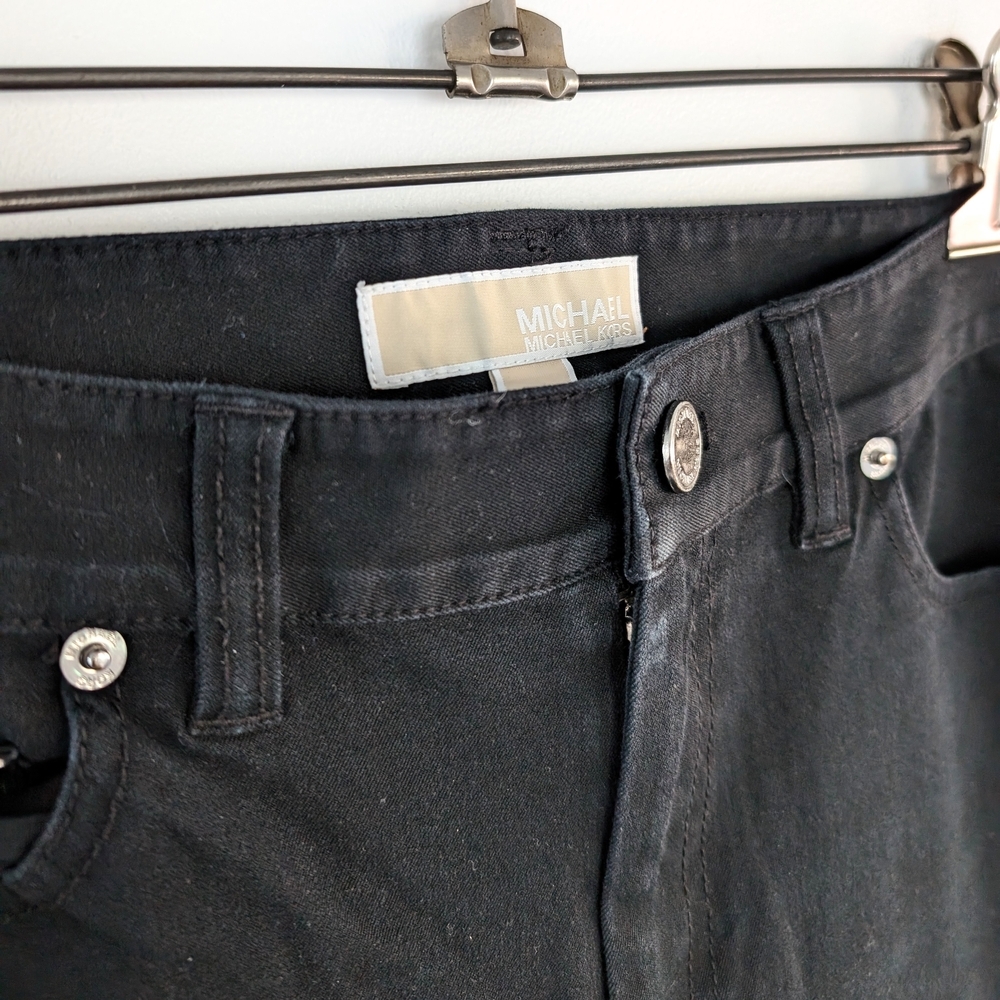 Michael Kors Flare Black Pants In Size 8 - Picture 3 of 7